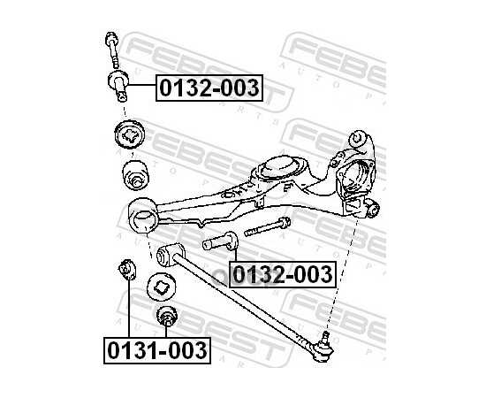 Купить ГАЙКА С ЭКСЦЕНТРИКОМ (СХОД-РАЗВАЛ) TOYOTA RAV4 I FEBEST 0131-003