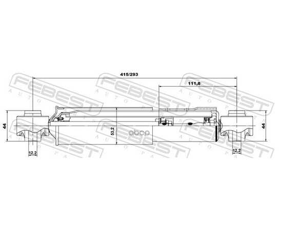 Купить АМОРТИЗАТОР ЗАДНИЙ L=R TOYOTA RAV4 III 06-12 FEBEST 01650975R