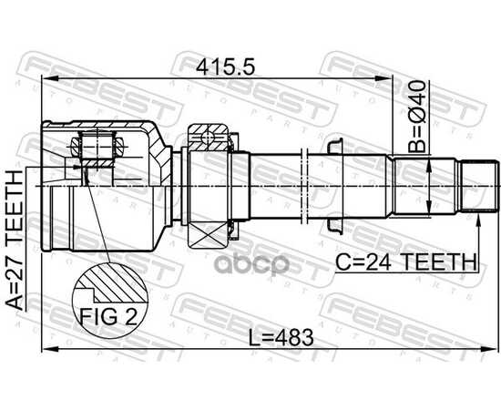 Купить ШРУС ВНУТР ПРАВЫЙ TOYOTA CAMRY ACV40/GSV40 (2006- ) 0111-GSV40RH