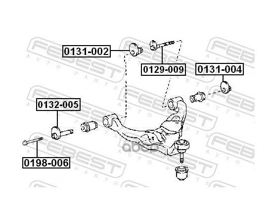 Купить ГАЙКА С ЭКСЦЕНТРИКОМ TOYOTA LAND CRUISER PRADO 120 0131-002