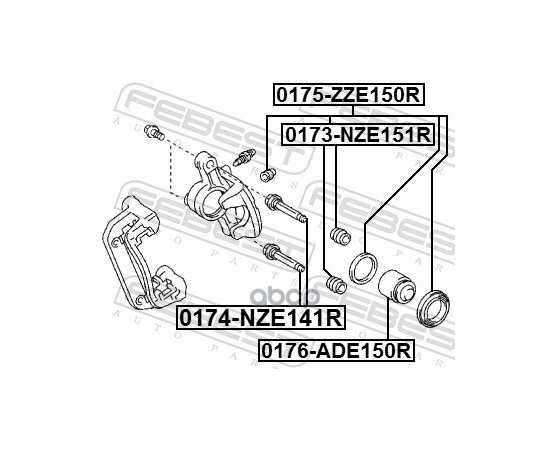 Купить ПОРШЕНЬ СУППОТА ЗАДНИЙ TOYOTA COROLLA E150 2006-2013 0176-ADE150R