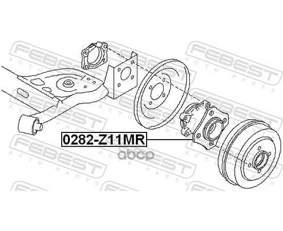 Купить СТУПИЦА ЗАДНЯЯ NISSAN MICRA/MARCH K12 2002-2010 0282-Z11MR