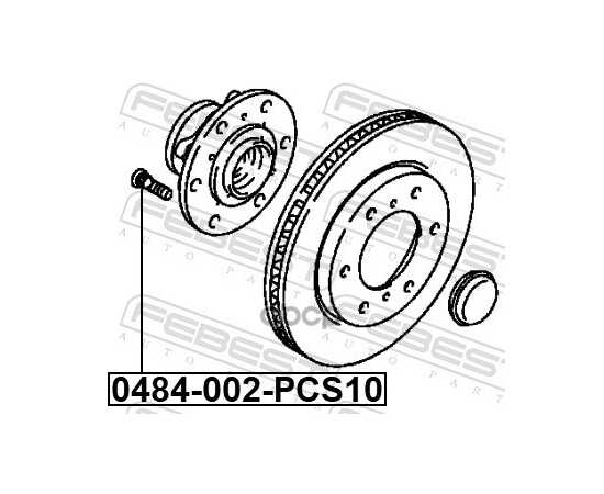 Купить ШПИЛЬКА КОЛЕСНАЯ MITSUBISHI PAJERO II-IV (10 ШТ. В УПАКОВКЕ) 0484-002-PCS10