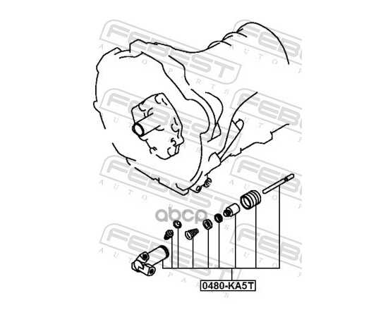 Купить ЦИЛИНДР СЦЕПЛЕНИЯ РАБОЧИЙ MITSUBISHI PAJERO/CHALLENGER KH# 2008- 0480-KA5T