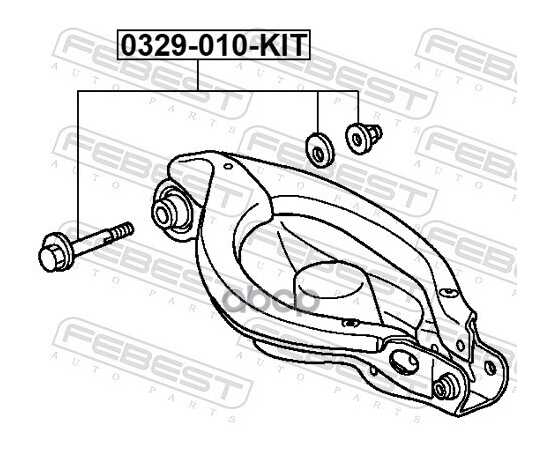 Купить БОЛТ С ЭКСЦЕНТРИКОМ РЕМКОМПЛЕКТ HONDA PILOT YF4 2009-2015 0329-010-KIT