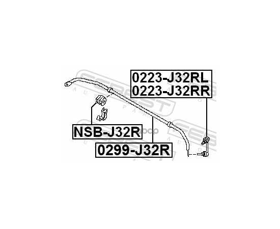 Купить ТЯГА СТАБИЛИЗАТОРА 0223-J32RR