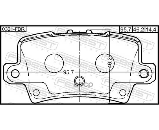 Купить КОЛОДКИ ЗАДНИЕ HONDA CIVIC (FK/FN) 06- 0301-FDR