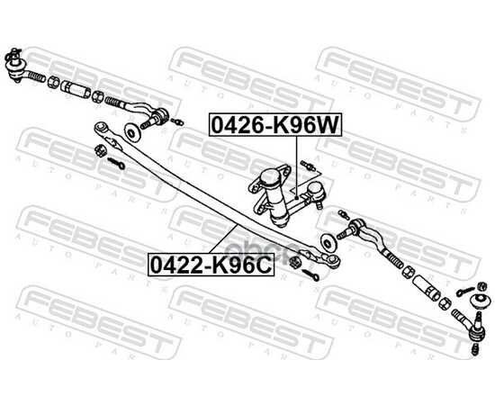 Купить СОШКА РУЛЕВАЯ ПОДХОДИТ ДЛЯ MITSUBISHI PAJERO/MONTERO SPORT CHALLENGER K8#W/K9#W 1996-2009 0426-K96W