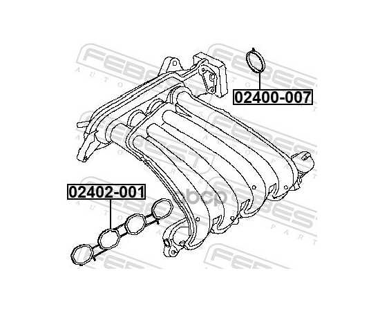 Купить КОЛЬЦО УПЛОТН КОРПУСА ДРОССЕЛЬНОЙ ЗАСЛОНКИ NISSAN QASHQAI J10E 2006.12-2013.12 02400-007