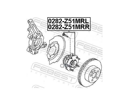 Купить СТУПИЦА В СБОРЕ ПЕРЕДН ПРАВ NISSAN TEANA J32, TEANA RUS MAKE L33R 2014- 0282-Z51MRR