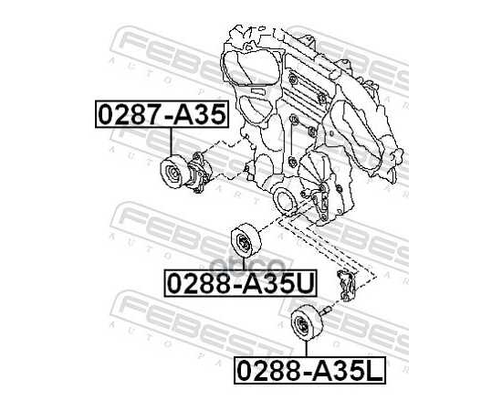 Купить РОЛИК ОБВОДНОЙ 0288-A35U