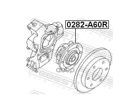 Купить СТУПИЦА ЗАДНЯЯ NISSAN ARMADA TA60 2003.08- [CA] FEBEST 0282-A60R