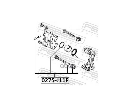 Купить РЕМКОМПЛЕКТ СУППОРТА ТОРМОЗНОГО ПЕРЕДНЕГО 0275-J11F