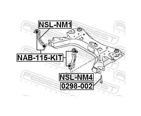 Купить БОЛТ NISSAN TIIDA JPN MAKE C11 200­5.08-2012.06 [ 0298-002