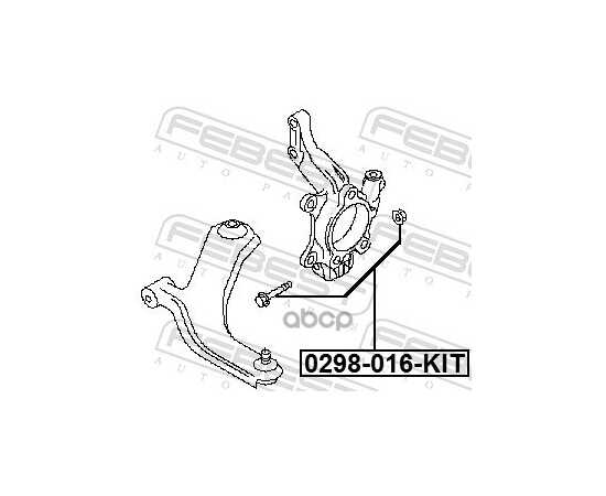 Купить БОЛТ КРЕПЛЕНИЯ ПОДВЕСКИ РЕМКОМПЛЕКТ NISSAN QASHQAI J10E 2006-2013 0298-016-KIT