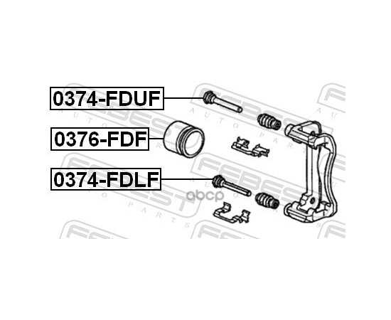 Купить ВТУЛКА НАПРАВЛЯЮЩАЯ ПЕРЕДН СУППОРТА HONDA ACCORD CL# 2002-2008 0374-FDLF