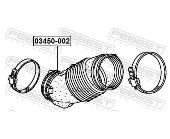 Купить ПАТРУБОК ВОЗД ФИЛЬТРА HONDA PILOT YF4 2009- 03450-002