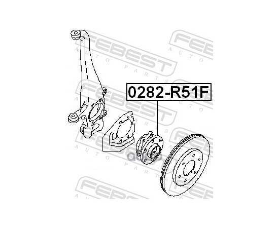 Купить СТУПИЦА В СБОРЕ ПЕРЕДНЯЯ NISSAN PATHFINDER R51 05- 0282-R51F