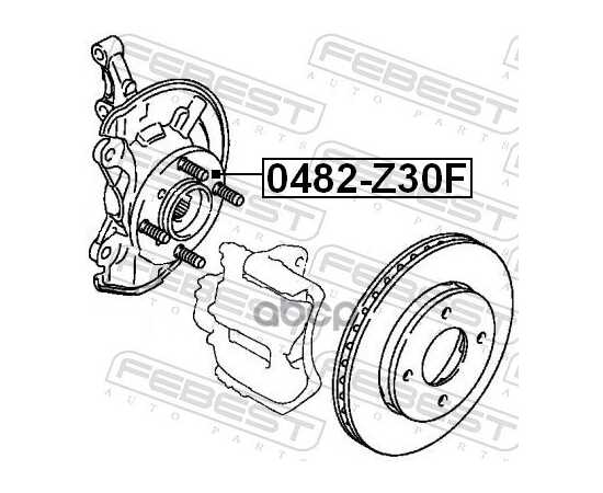 Купить СТУПИЦА В СБОРЕ ПЕРЕДНЯЯ MITSUBISHI COLT 04- 0482-Z30F