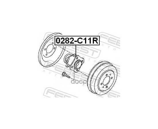 Купить СТУПИЦА ЗАДНЯЯ NISSAN TIIDA C11 2005-2012 0282-C11R