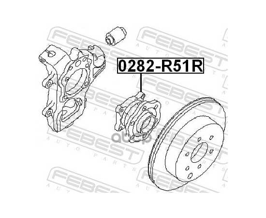 Купить СТУПИЦА В СБОРЕ ЗАДНЯЯ NISSAN PATHFINDER R51M 2005.01-2014.11 0282-R51R