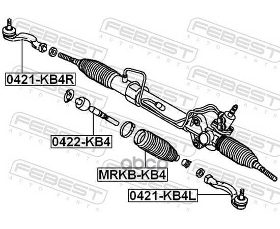 Купить НАКОНЕЧНИК РУЛЕВОЙ ПРАВЫЙ MITSUBISHI L200 05-, PAJERO SPORT 08- 0421-KB4R