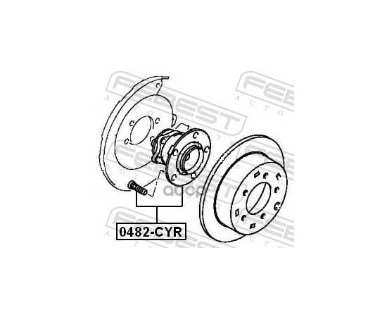 Купить СТУПИЦА В СБОРЕ ЗАДНЯЯ MITSUBISHI LANCER CY,CZ# 2007.03- 0482-CYR