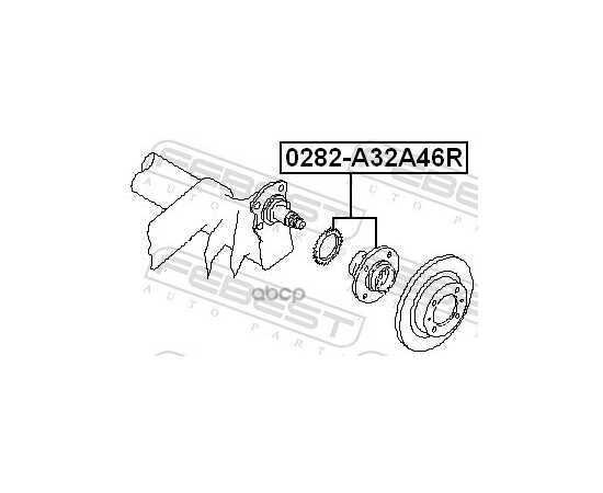 Купить СТУПИЦА ЗАДНЯЯ В СБОРЕ FEBEST 0282-A32A46R