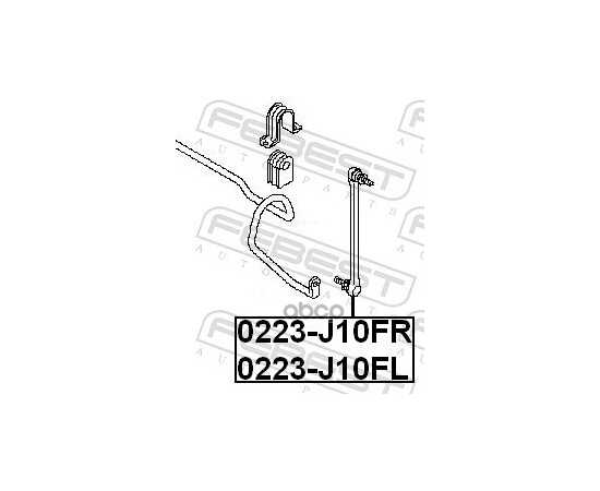 Купить ТЯГА СТАБИЛИЗАТОРА L NISSAN QASHQAI/ X-TRAIL / TEANA (J-32) FEBEST 0223-J10FL