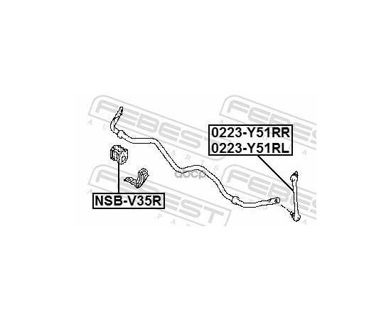 Купить ТЯГА СТАБИЛИЗАТОРА ЗАДН ПРАВАЯ INFINITI Q70/M Y51 2010.05- 0223-Y51RR