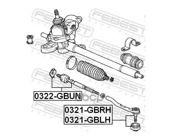 Купить НАКОНЕЧНИК РУЛЕВОЙ ПРАВЫЙ HONDA MOBILIO GB1/GB2 2001-2008 0321-GBRH