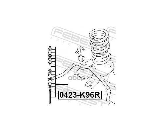 Купить ТЯГА ЗАДНЕГО СТАБИЛИЗАТОРА L=R MITSUBISHI CHALLENGER K90# 1996.05-2001.08 FEBEST 0423-K96R