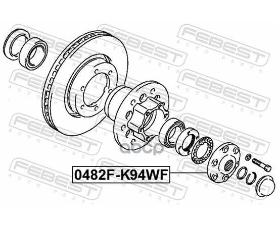 Купить СТУПИЦА В СБОРЕ ПЕРЕДНЯЯ MITSUBISHI PAJERO II V14W-V55W 1991-2004 0482F-K94WF