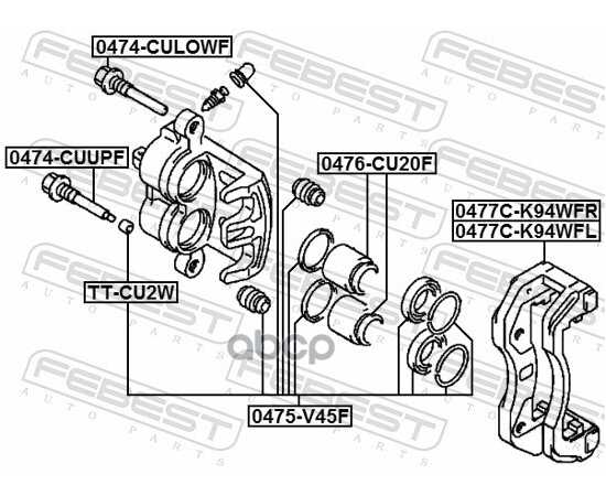 Купить СКОБА СУППОРТА ПЕРЕДН ПРАВАЯ MITSUBISHI PAJERO II, SPORT  0477C-K94WFR