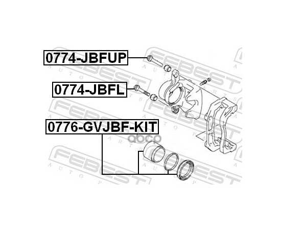 Купить ВТУЛКА НАПРАВЛЯЮЩАЯ ТОРМОЗНОГО СУППОРТА SUZUKI GRAND VITARA JB419WD-3 0774-JBFL