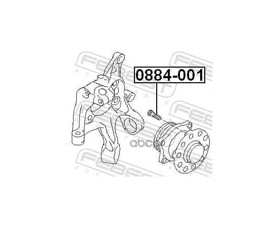 Купить ШПИЛЬКА КОЛЕСНАЯ SUBARU IMPREZA G11 2000.04-2007.06 0884-001