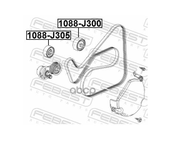 Купить РОЛИК ОБВОДНОЙ КОМПЛЕКТ ПОДХОДИТ ДЛЯ OPEL ANTARA 2006- 1088-J300