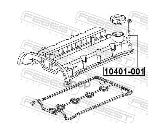 Купить ПРОКЛАДКА ПОД БОЛТ КРЕПЛЕНИЯ КЛАПАННОЙ КРЫШКИ CHEVROLET AVEO (NON CANADA AND US) 2012-2018 FEBEST 10401-001