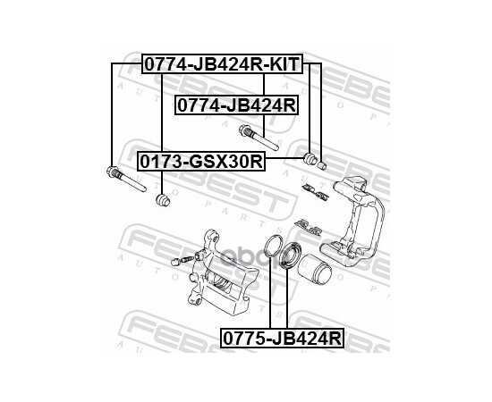 Купить ВТУЛКА НАПРАВЛЯЮЩАЯ ЗАДН СУППОРТА SUZUKI GRAND VITARA 2006-2014 0774-JB424R