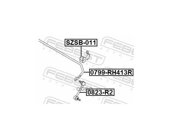 Купить СТАБИЛИЗАТОР ЗАДНИЙ SUZUKI LIANA 2001-2008 FEBEST 0799-RH413R