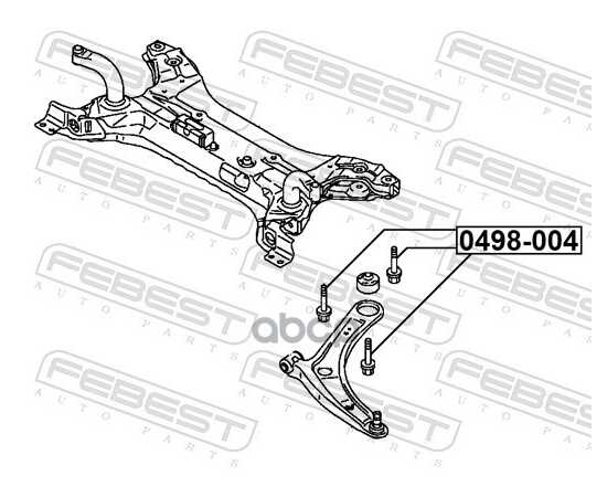 Купить БОЛТ MITSUBISHI OUTLANDER 2012- 0498-004