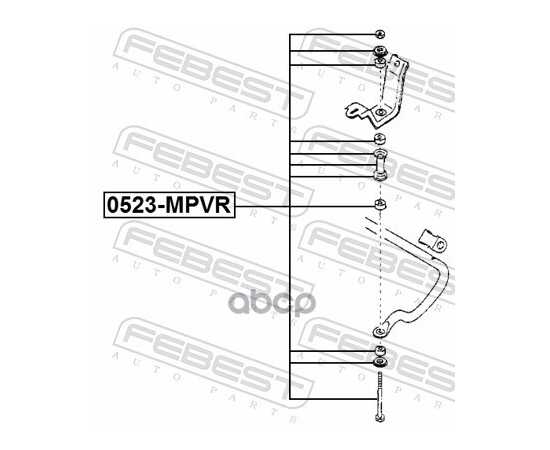 Купить ТЯГА СТАБИЛИЗАТОРА ЗАДНЯЯ MAZDA MPV LV 1990-1999 0523-MPVR