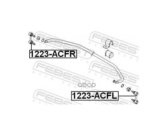 Купить ТЯГА СТАБИЛИЗАТОРАПЕРЕДН ПРАВАЯ MITSUBISHI LANCER CY 1223-ACFR