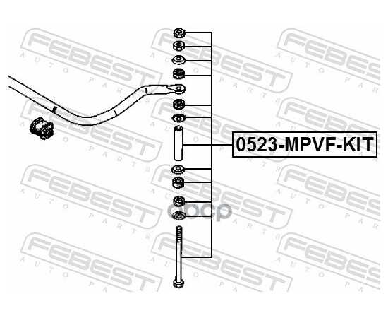 Купить ТЯГА СТАБИЛИЗАТОРА ПЕРЕДНЯЯ MAZDA MPV LV 4WD 1990-1999 0523-MPVF-KIT