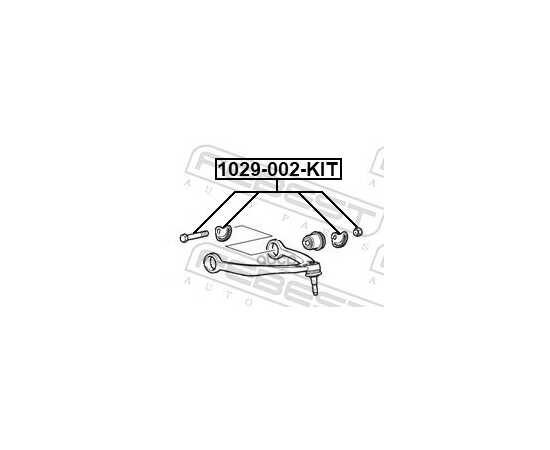 Купить БОЛТ С ЭКСЦЕНТРИКОМ РЕМКОМПЛЕКТ CADILLAC ESCALADE (2WD) 1999-2017 FEBEST 1029-002-KIT