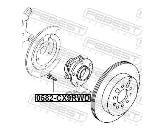 Купить СТУПИЦА ЗАДНЯЯ MAZDA MPV LY 2005-2007 FEBEST 0582-CX9RWD