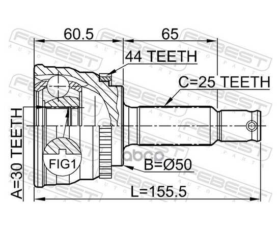 Купить ШРУС ВНЕШНИЙ HYUNDAI ELANTRA/LANTRA (CA) 2000-2006 1210-014A44