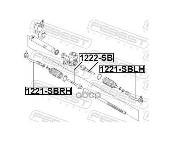 Купить НАКОНЕЧНИК РУЛЕВОЙ ЛЕВЫЙ HYUNDAI SOLARIS 2011-2016 1221-SBLH