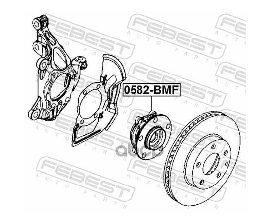 Купить СТУПИЦА ПЕРЕДНЯЯ MAZDA 3 BM 2013-2015 FEBEST 0582-BMF