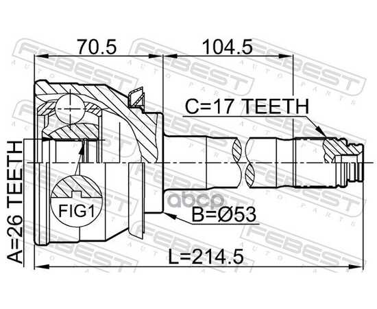 Купить ШРУС ВНЕШНИЙ OPEL FRONTERA A 0610-004